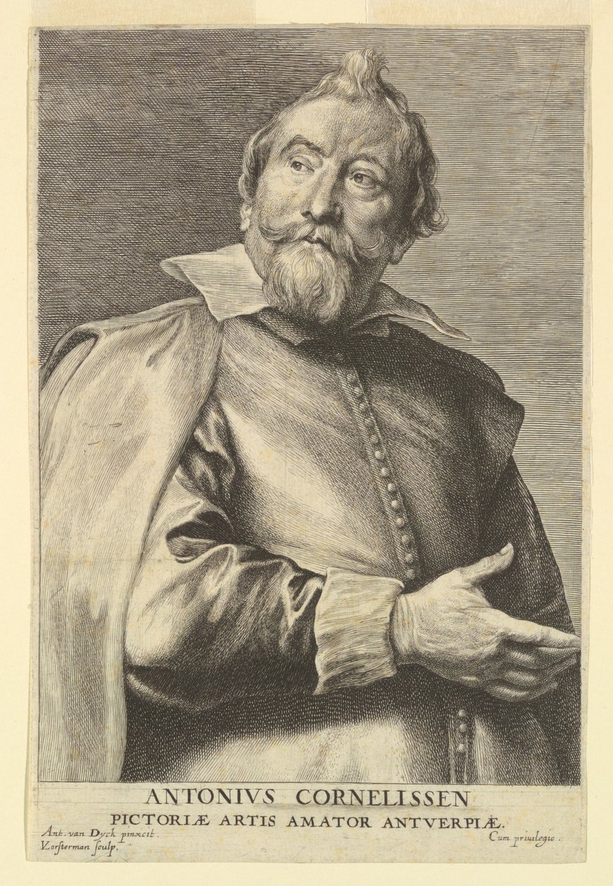 Anthony Cornelissenin muotokuva miesten prinssien ikoneista tekijältä after Anthony van Dyck