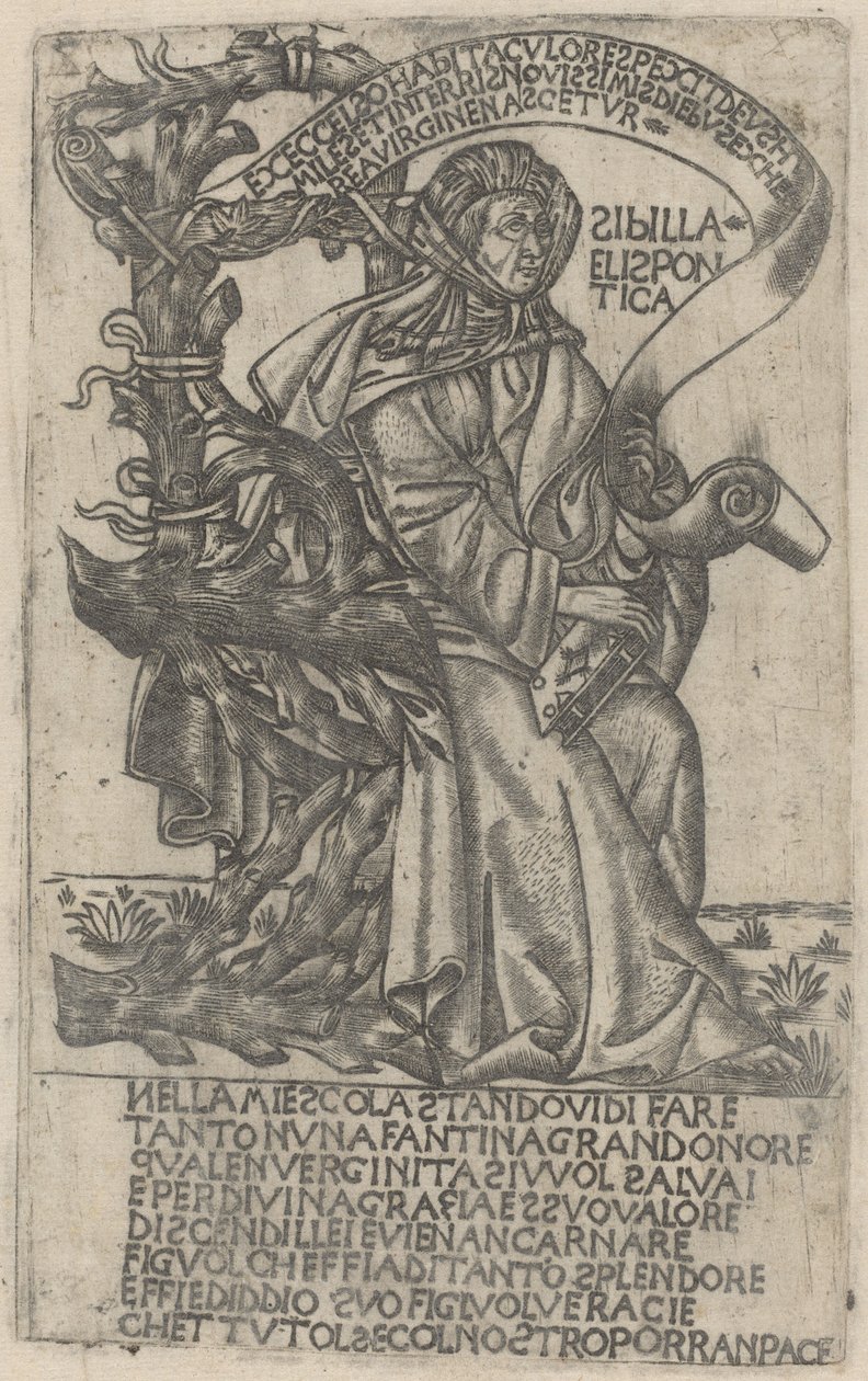 Hellespontine Sibyl tekijältä after Baccio Baldini