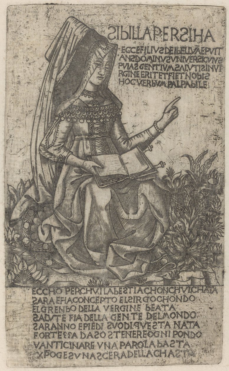 Persialainen Sibylla tekijältä after Baccio Baldini