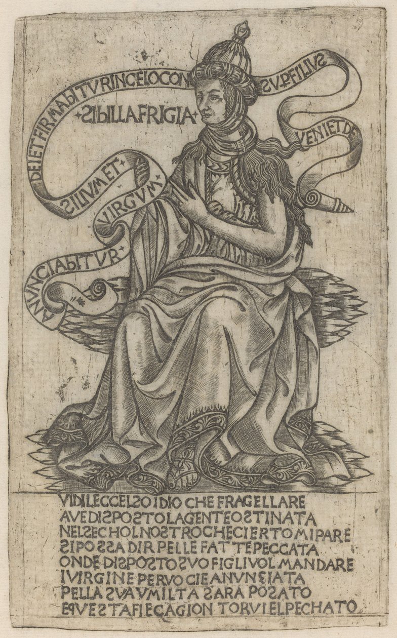 Fryygialainen Sibyl tekijältä after Baccio Baldini