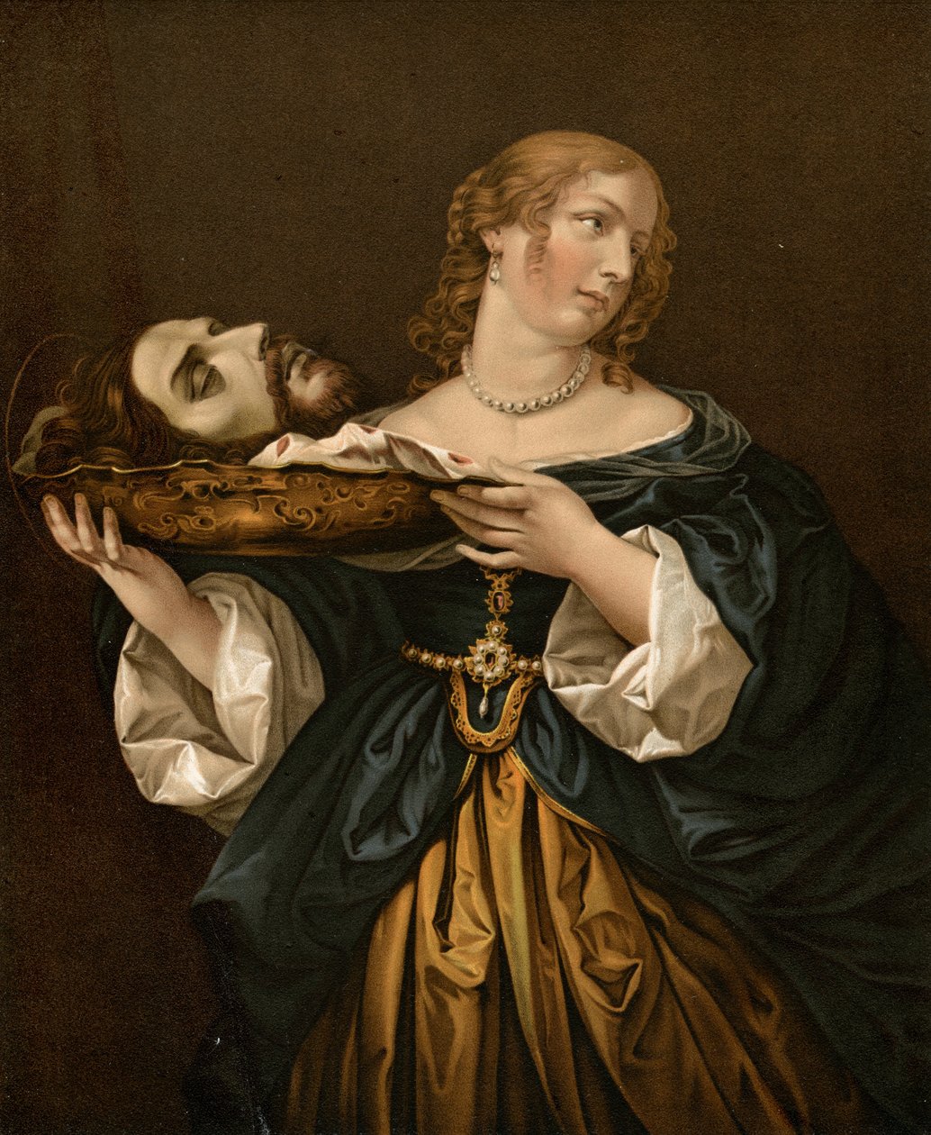 Herodias ja Johannes Kastajan pää tekijältä after Carlo Dolci