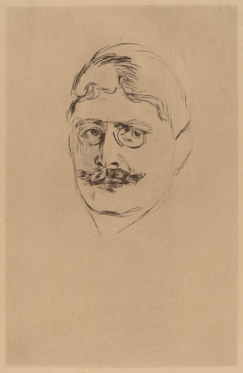 Knut Hamsun tekijältä after Edvard Munch