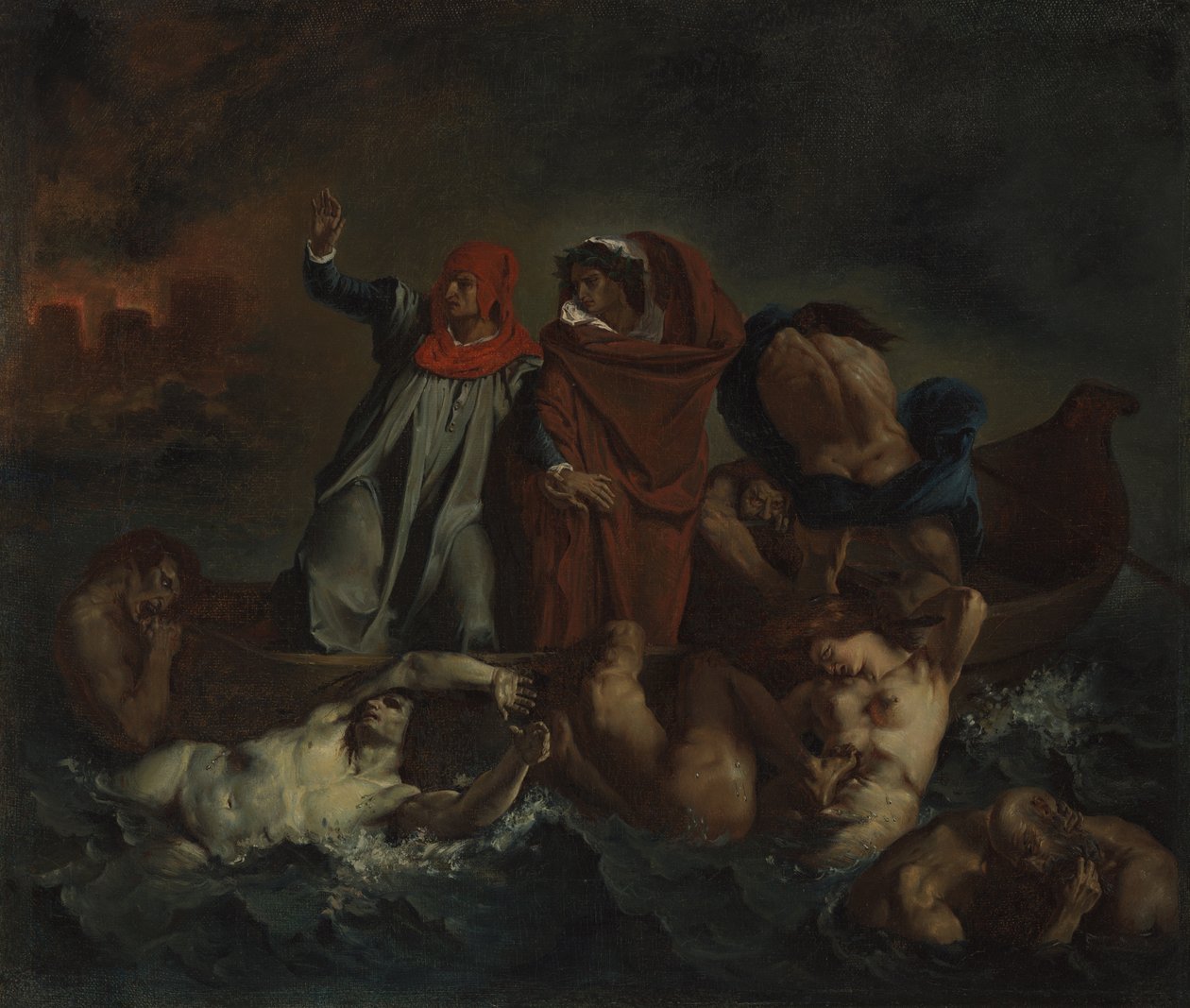 Danten haukku tekijältä after Eugène Delacroix