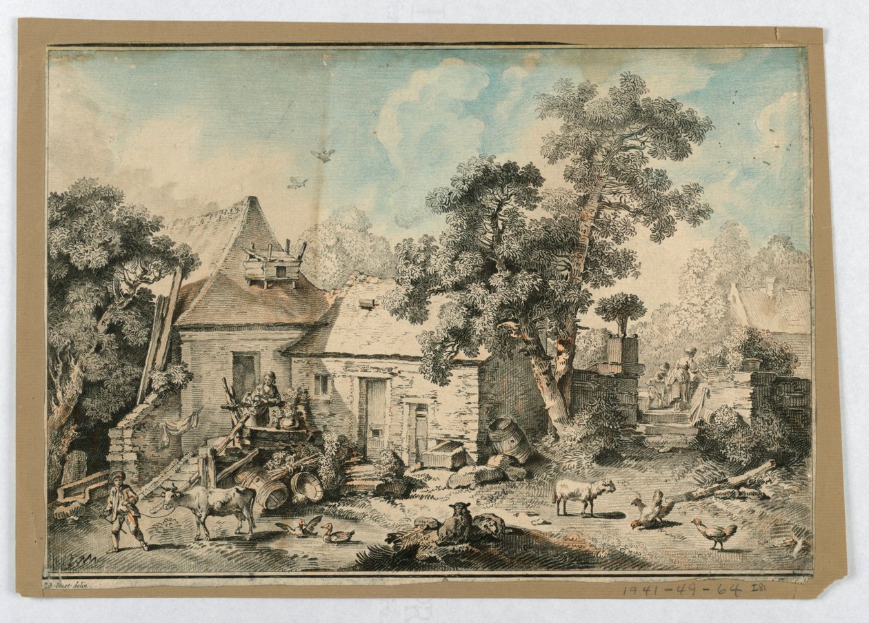 Istuva paimen tekijältä after Francois Boucher