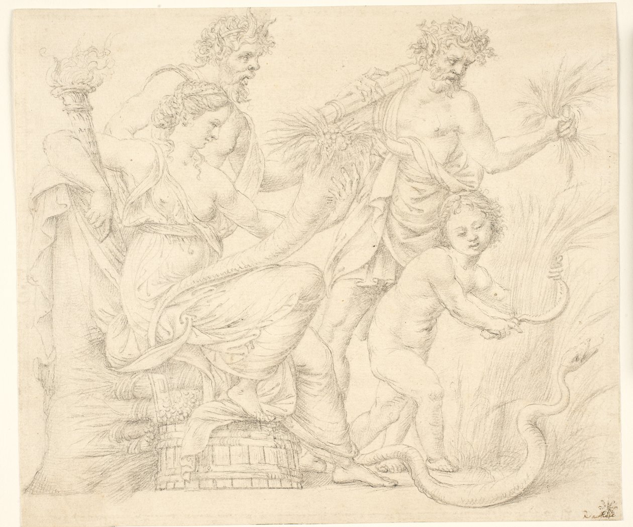 Persephone ja Dionysos tekijältä after Giulio Romano