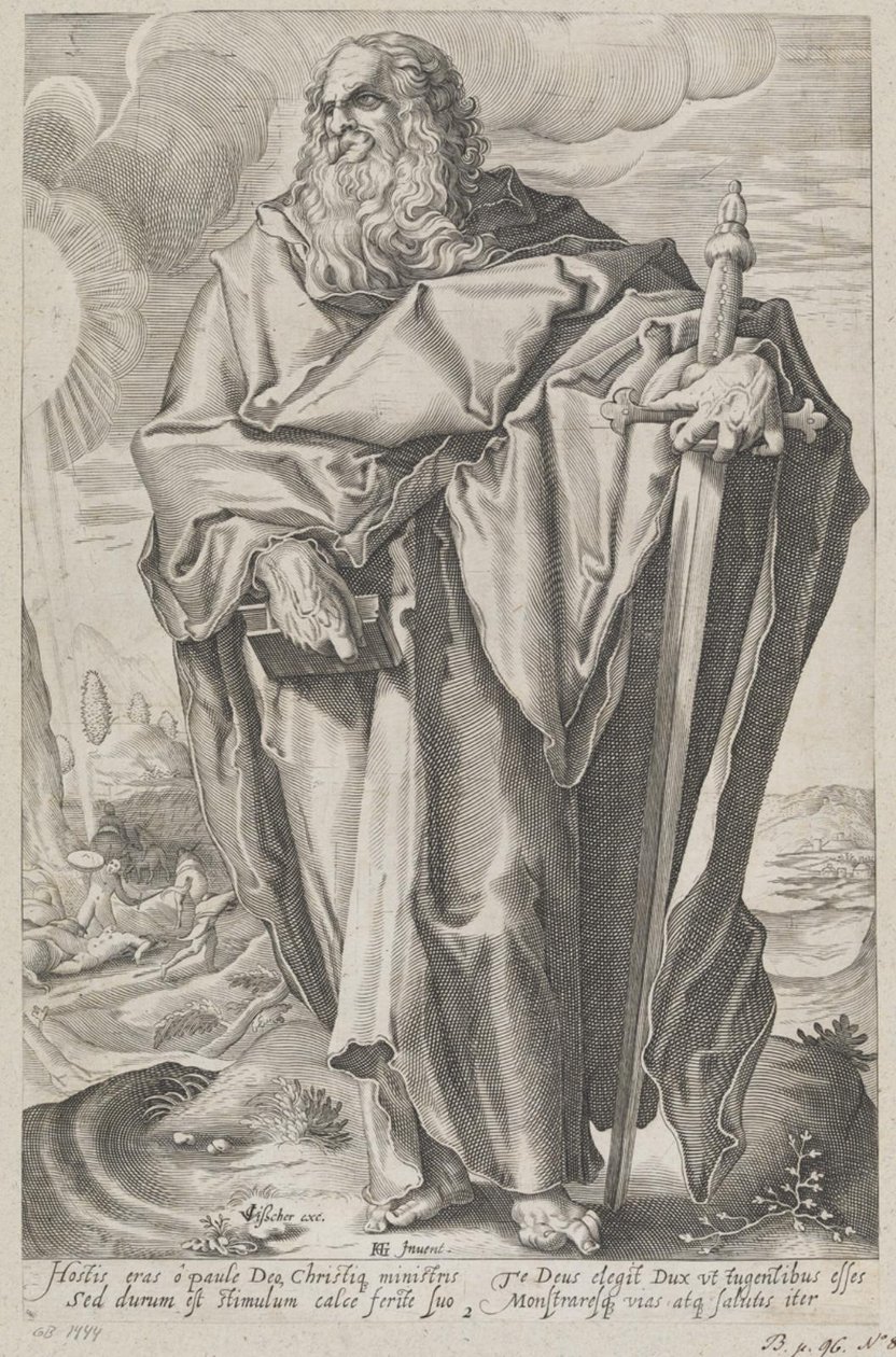 Pyhä Paavali tekijältä after Hendrick Goltzius