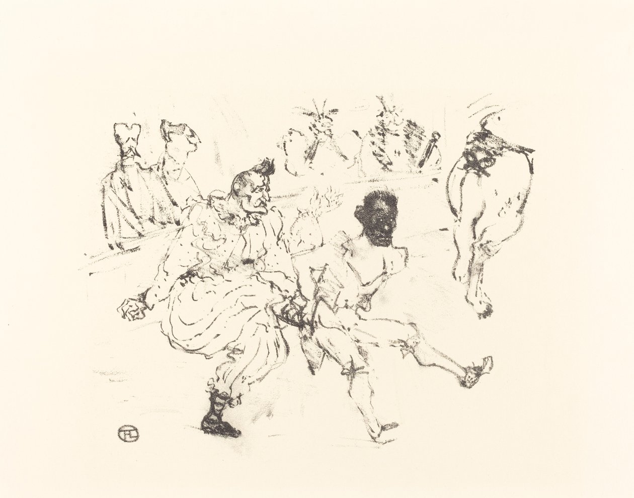 Jalka ja suklaa (Footit et Chocolat) tekijältä after Henri de Toulouse Lautrec