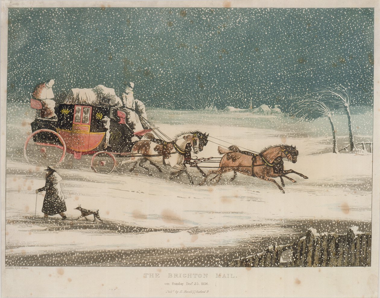 Brighton Mail, 1836 tekijältä after Henry Thomas Alken