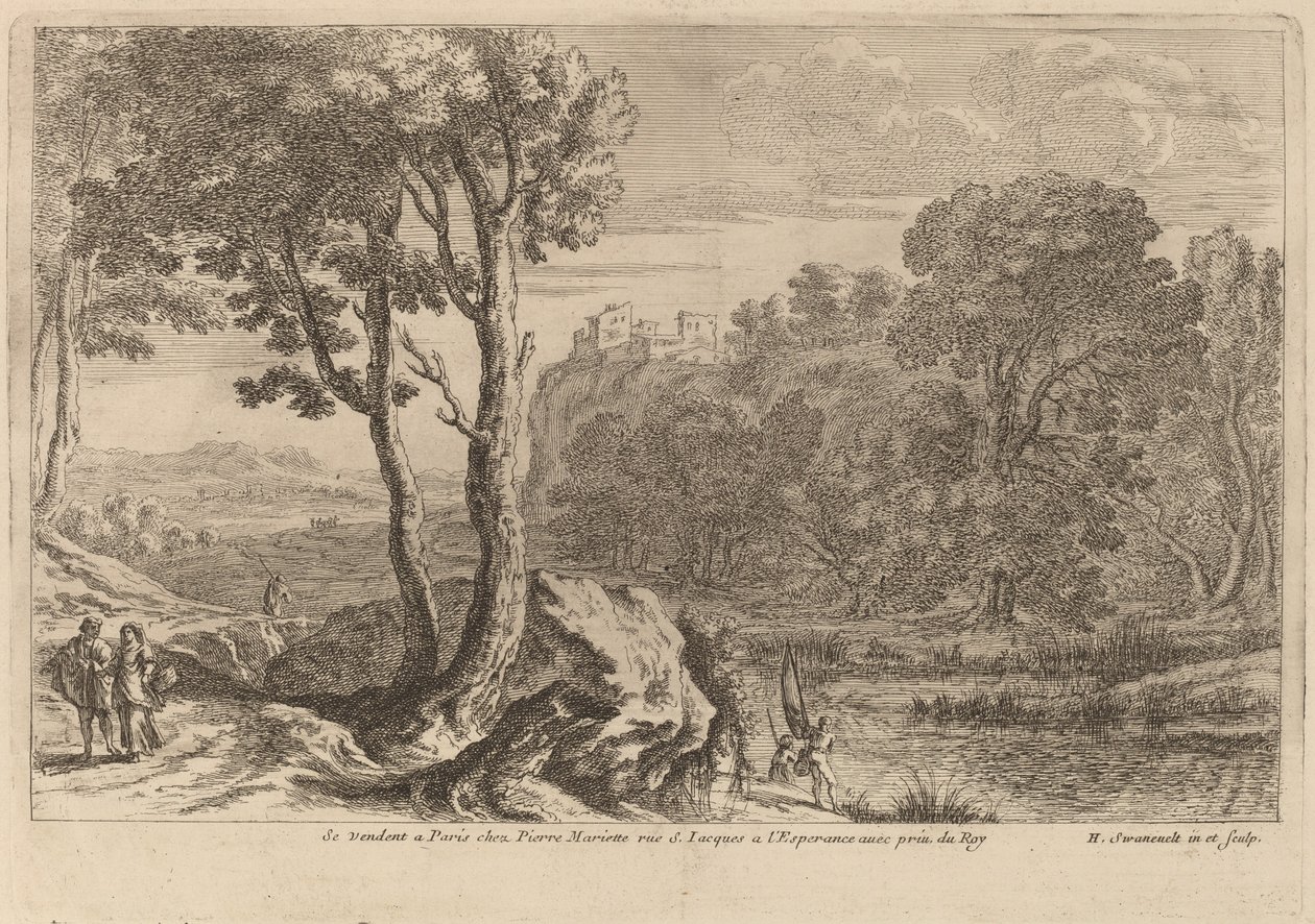 Kalastajat tekijältä after Herman van Swanevelt