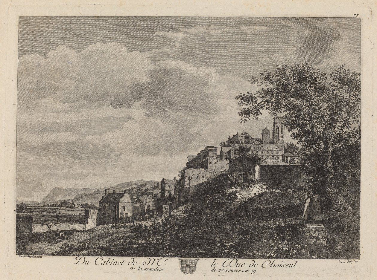 Näkymä Hilltownille tekijältä after Jan van der Heyden Jeanne Deny