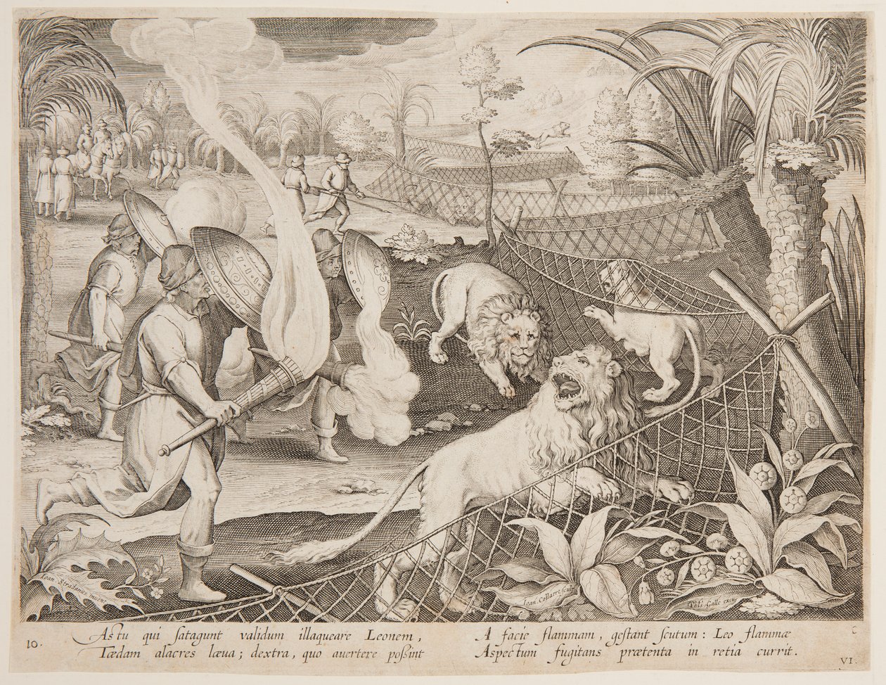 Leijonan ansa tekijältä after Jan van der Straet, called Stradanus