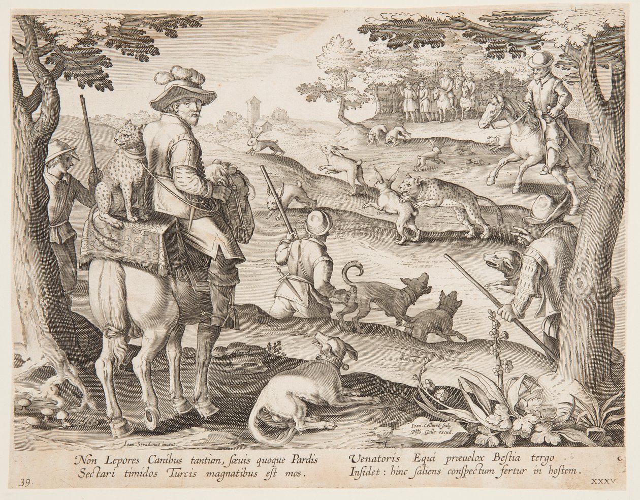 Kanin metsästys tekijältä after Jan van der Straet, called Stradanus