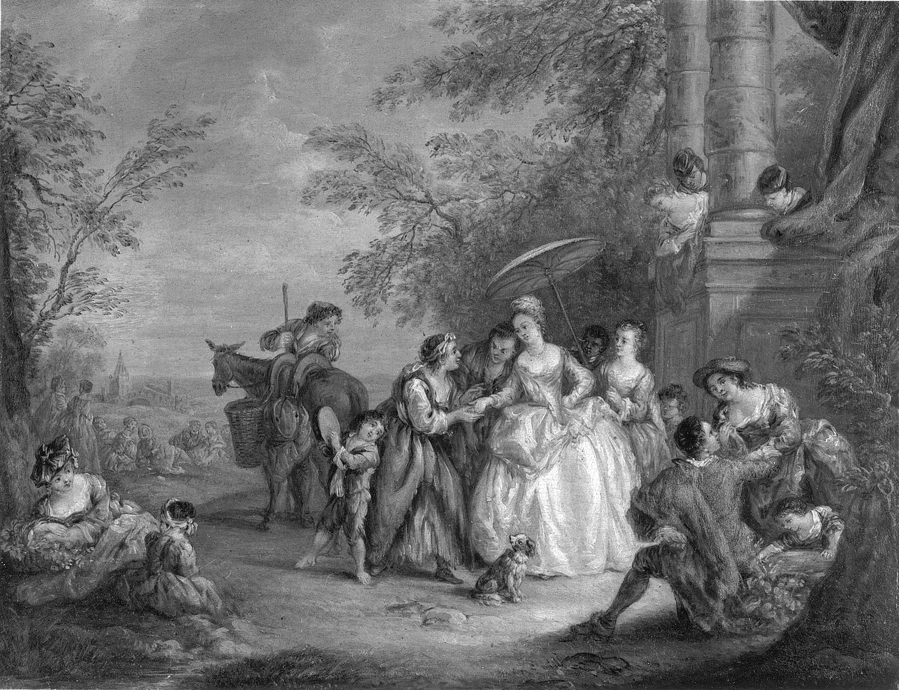 La Bonne Aventure (Onnenonkijana) tekijältä after Jean Baptiste Joseph Pater