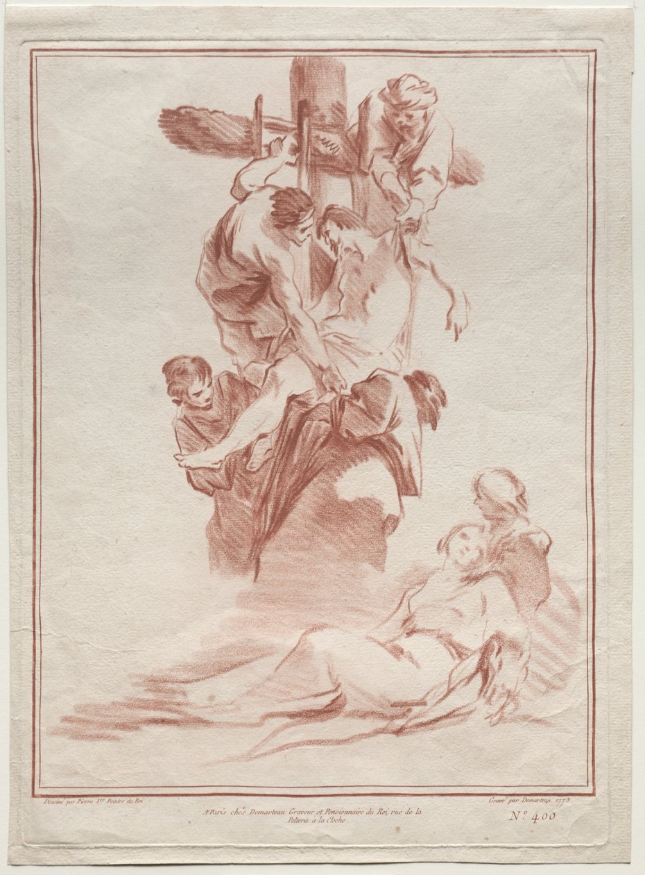 Laskeutuminen ristiltä tekijältä after Jean Baptiste Marie Pierre