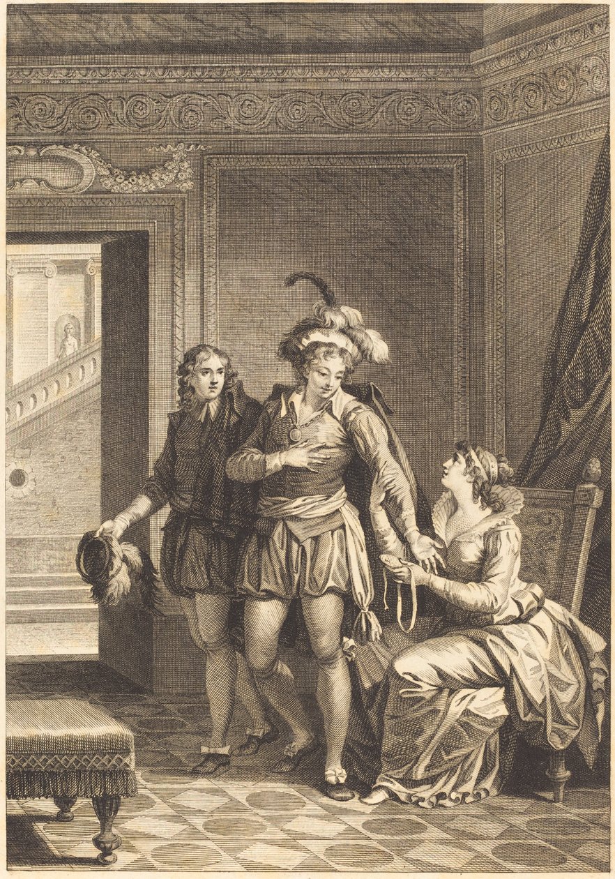 Mona Lisa: Lähtö tekijältä after Jean Jacques François Le Barbier I