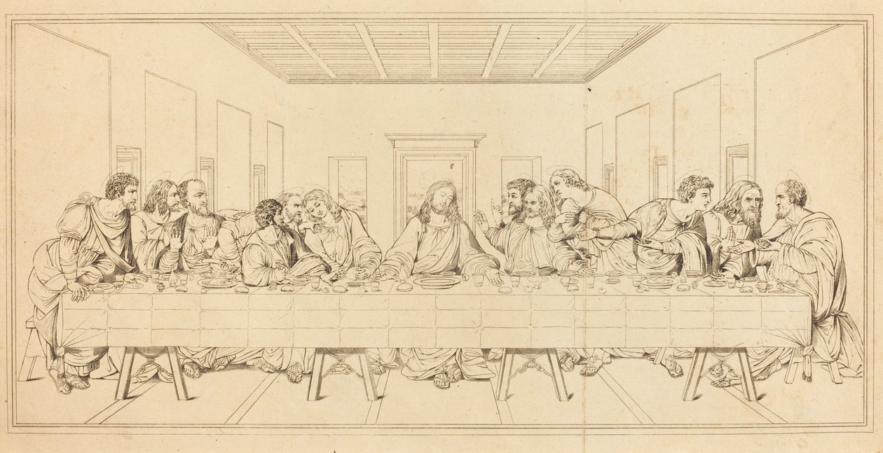 Viimeinen ehtoollinen tekijältä after Leonardo da Vinci