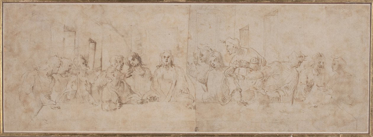 Viimeinen ehtoollinen tekijältä after Leonardo da Vinci Vincenzo Tamagni