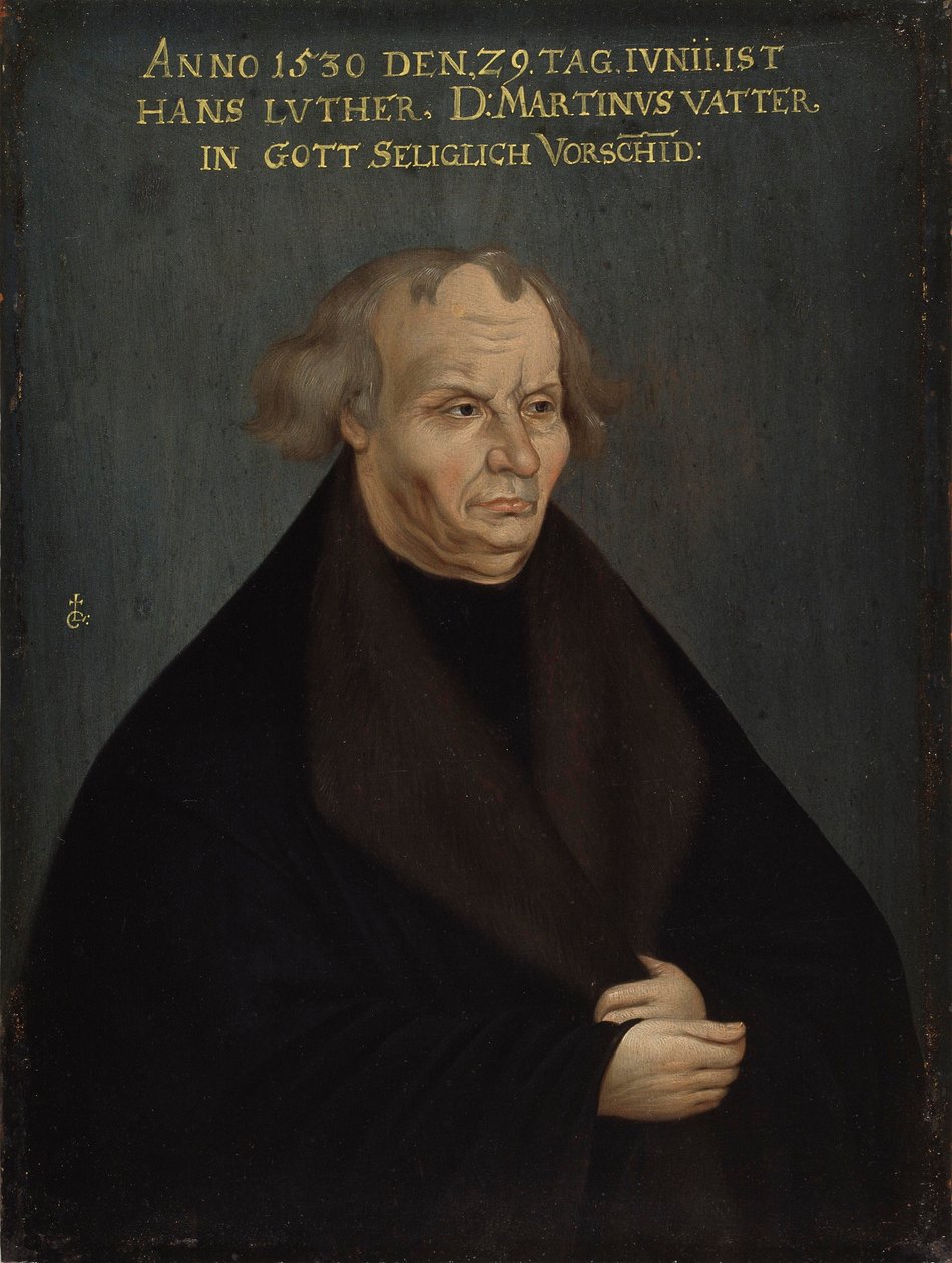 Hans Lutherin muotokuva, noin 1700 tekijältä after Lucas Cranach the Elder