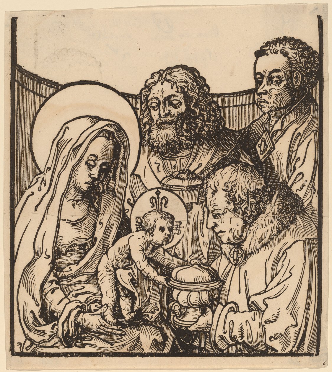 Maagien palvonta tekijältä after Lucas van Leyden