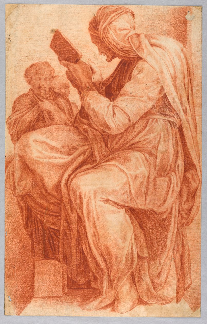 Persialainen Sibylla tekijältä after Michelangelo Buonarroti