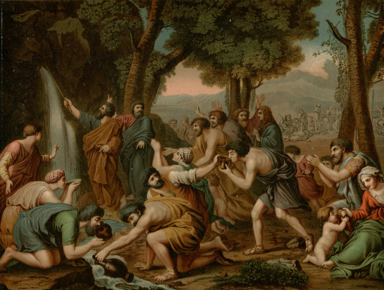 Mooses silmiinpistävä vesi tekijältä after Nicolas Poussin