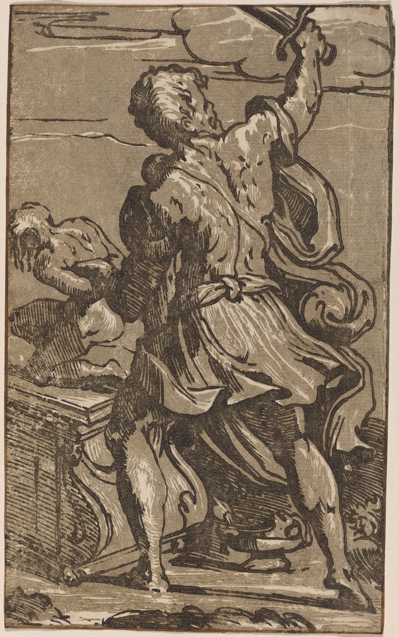 Abrahamin uhri tekijältä after Parmigianino
