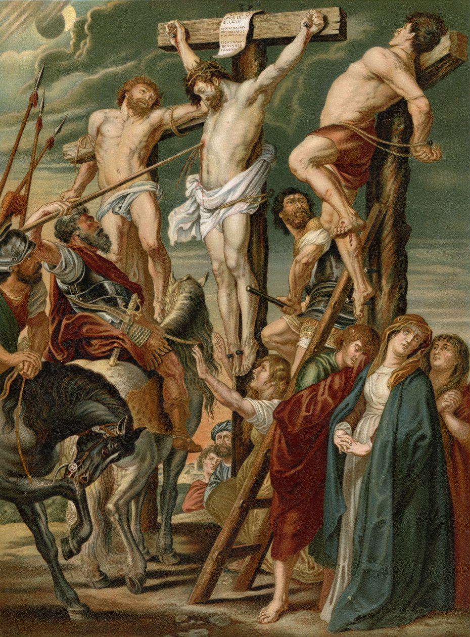 Lance-työntövoima tekijältä after Peter Paul Rubens