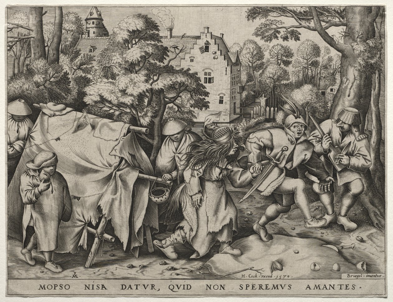 Mopsuksen ja Nisan häät tekijältä after Pieter Bruegel