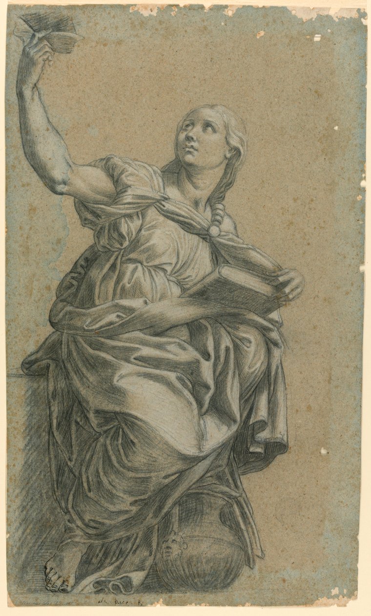 Cumaean Sibyl Rafaelin freskosta St. Maria della Pacessa tekijältä after Raphael