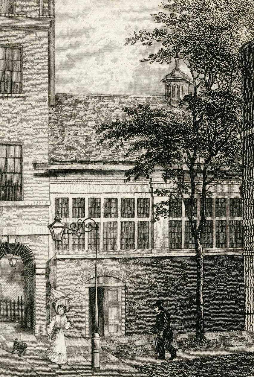 Barnards Inn Hall, 1830 tekijältä Thomas Hosmer after Shepherd