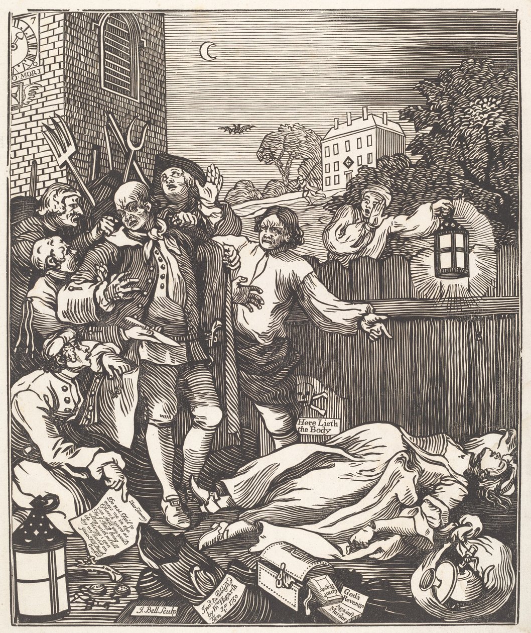 Julmuus täydellisyydessä tekijältä after William Hogarth John Bell