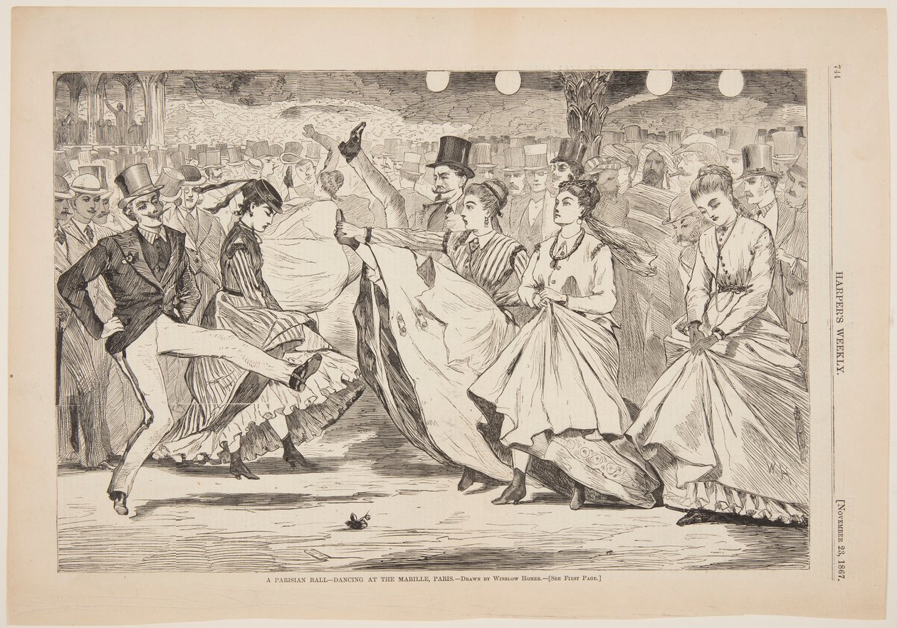 Parisian Ball – Tanssii Mabillessa, Pariisi tekijältä Winslow Homer