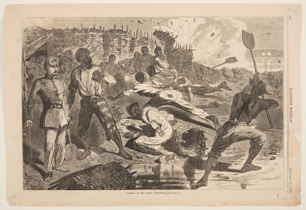 Kuore kapinallisten haudoissa tekijältä after Winslow Homer