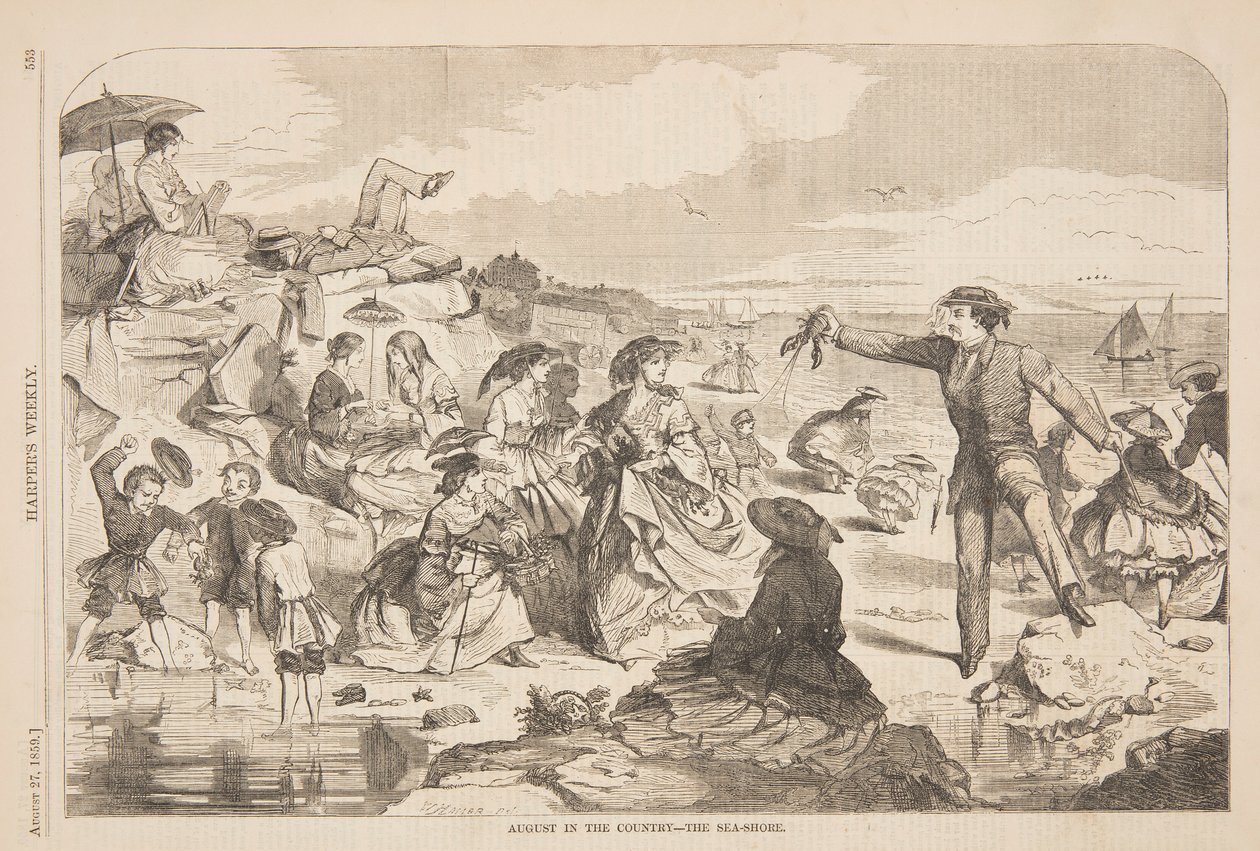 Elokuu maalla – Merenranta tekijältä after Winslow Homer