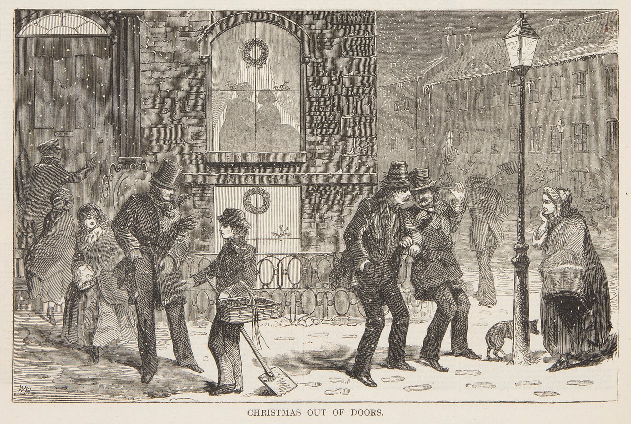 Joulu ulkona tekijältä after Winslow Homer