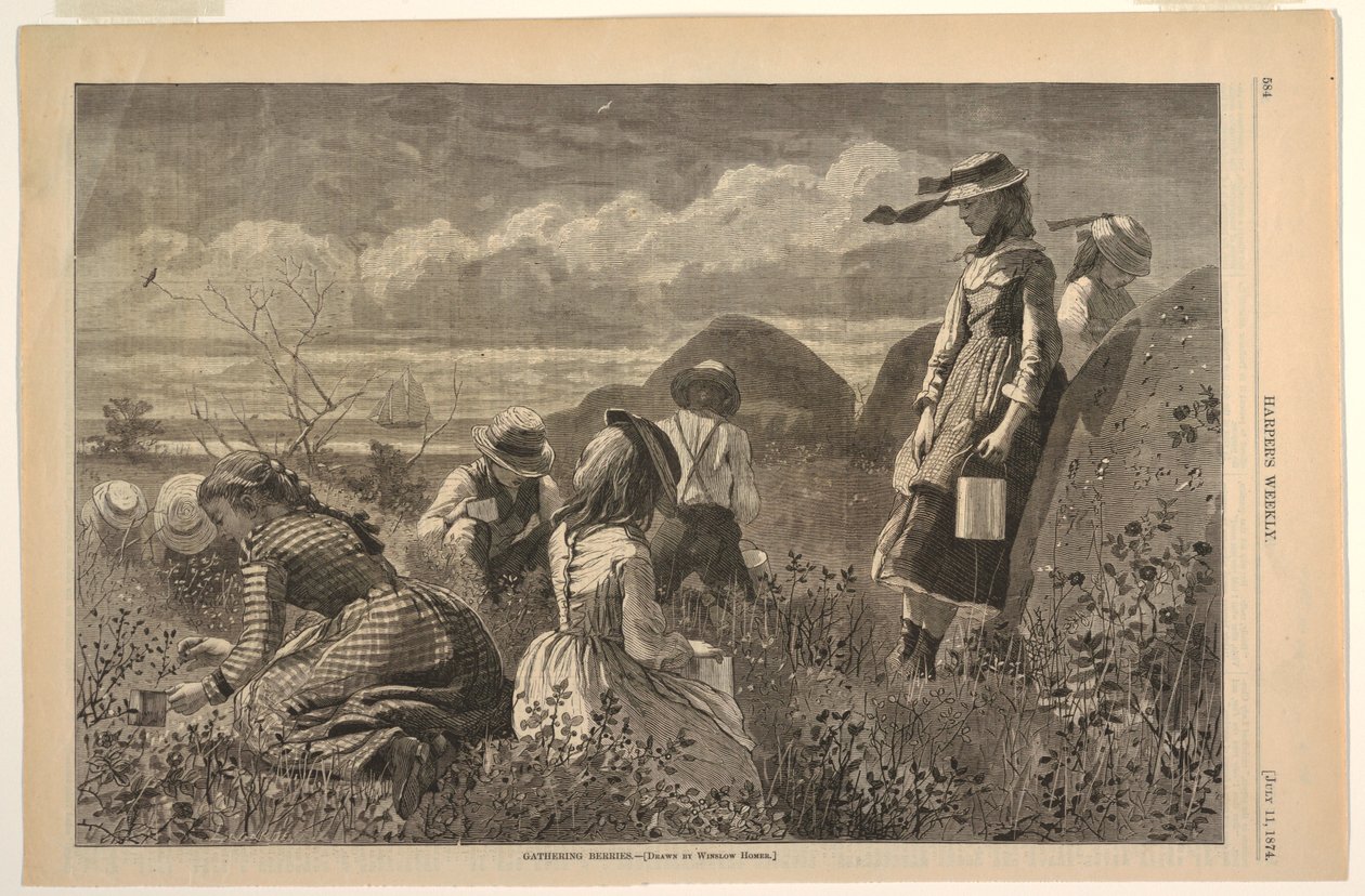 Marjojen kerääminen tekijältä after Winslow Homer
