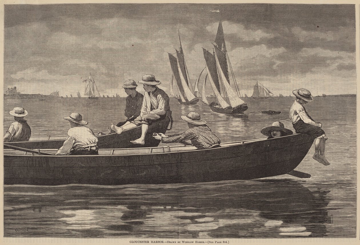 Gloucesterin satama tekijältä after Winslow Homer