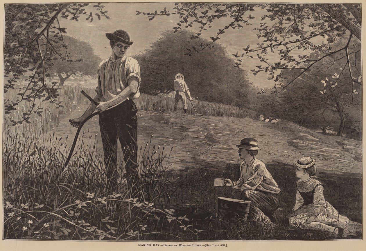 Heinän tekeminen tekijältä after Winslow Homer