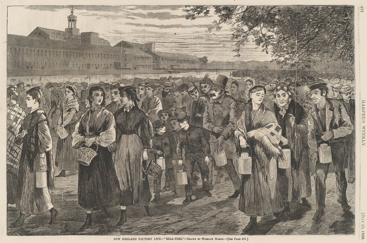 New England Factory Life - Bell-Time tekijältä Winslow Homer