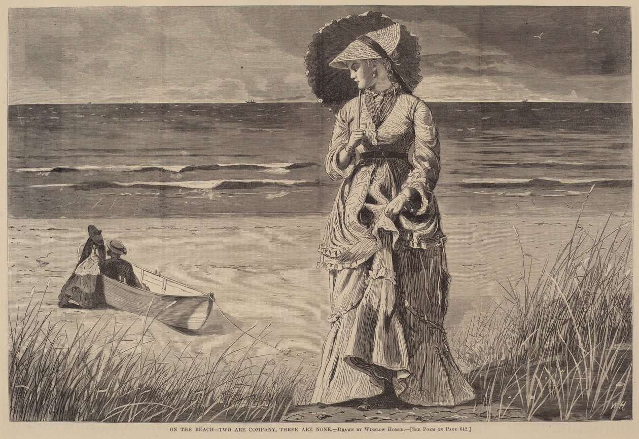 Rannalla - Kaksi on yritystä, kolme ei ole yhtään tekijältä after Winslow Homer