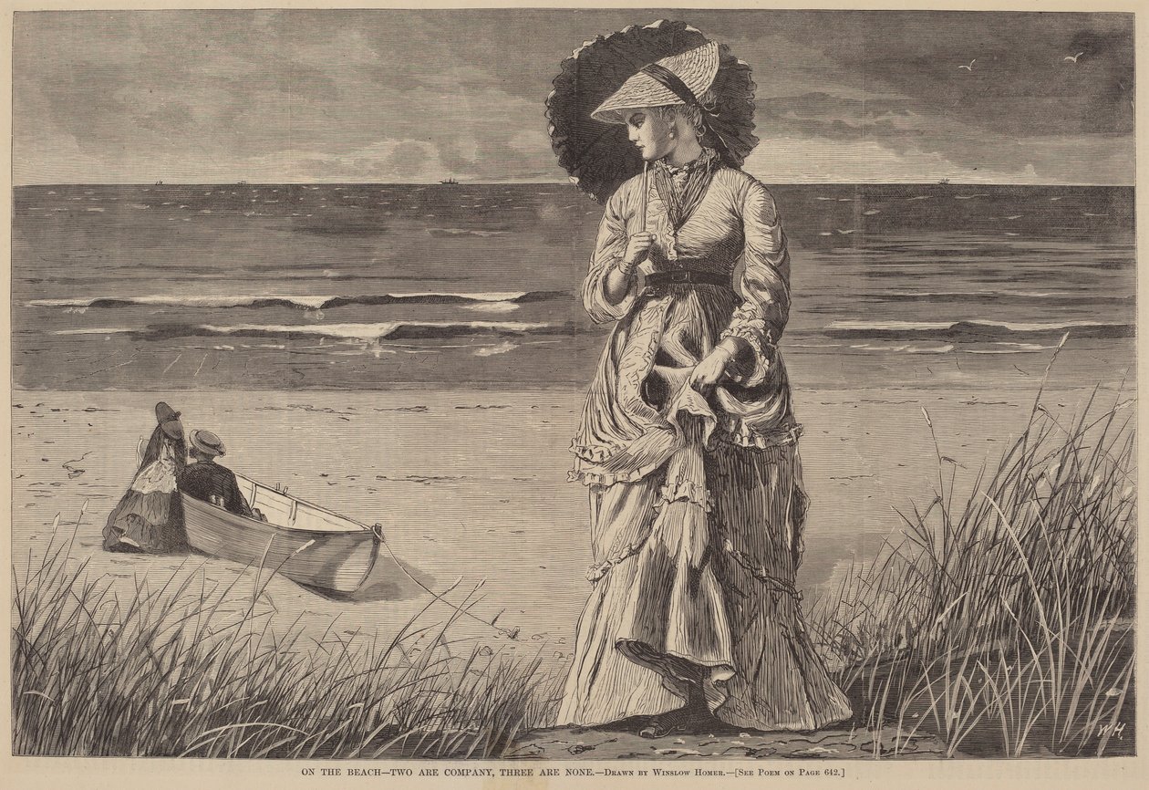 Rannalla - Kaksi on yritystä, kolme ei ole yhtään tekijältä after Winslow Homer