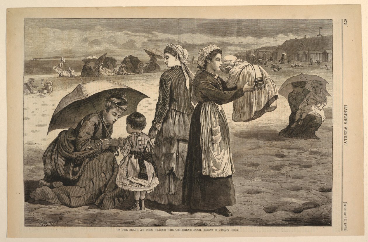 Rannalla Long Branchissa – Lasten tunti tekijältä after Winslow Homer