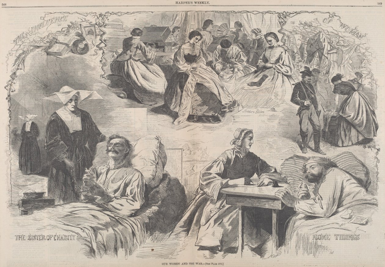 Naisemme ja sota tekijältä after Winslow Homer