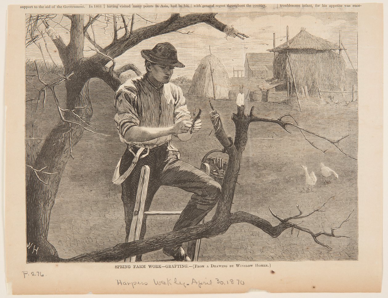 Kevättyöt - Varttaminen tekijältä after Winslow Homer