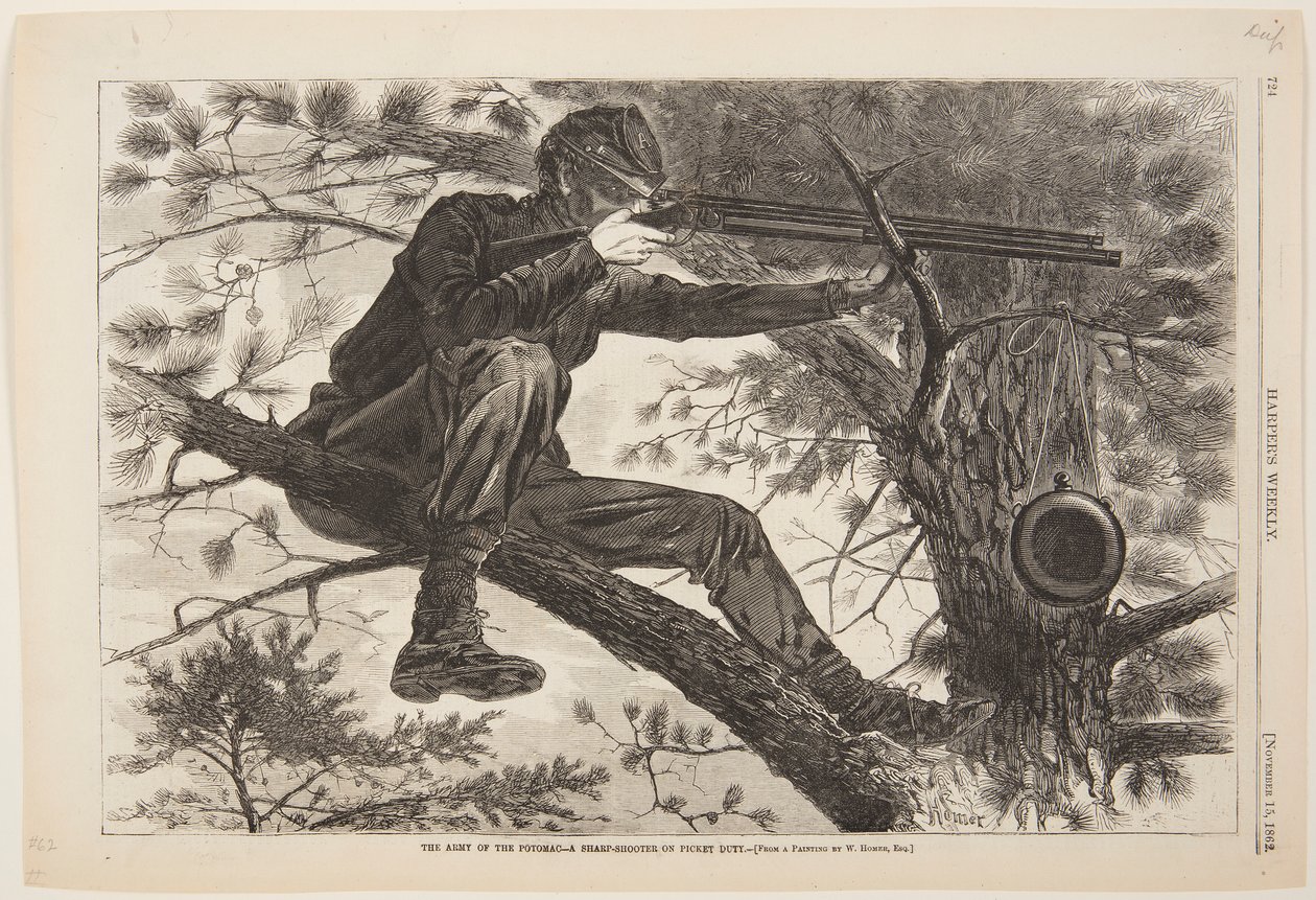 Potomacin armeija – Terävä ampuja pikettitehtävissä tekijältä after Winslow Homer