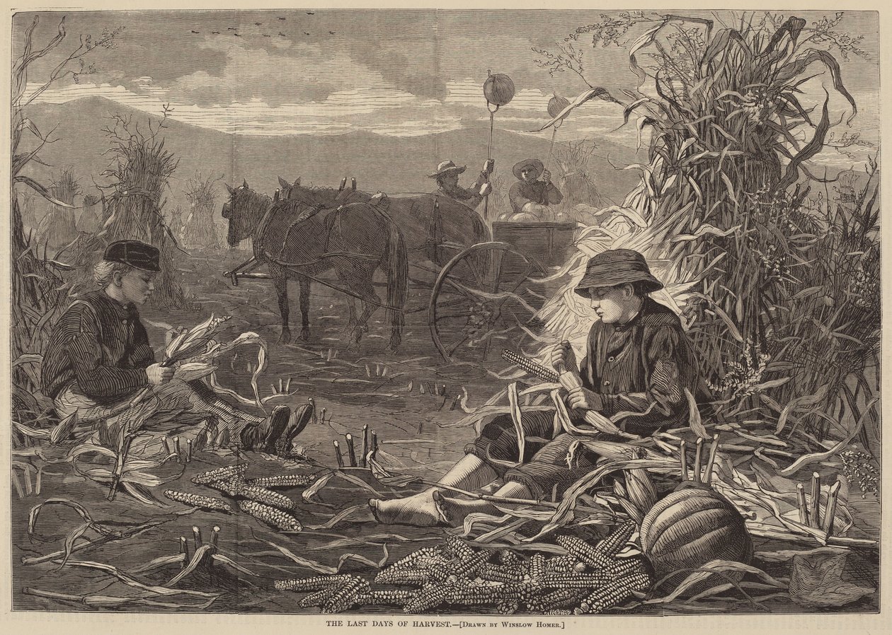 Sadonkorjuun viimeiset päivät tekijältä after Winslow Homer