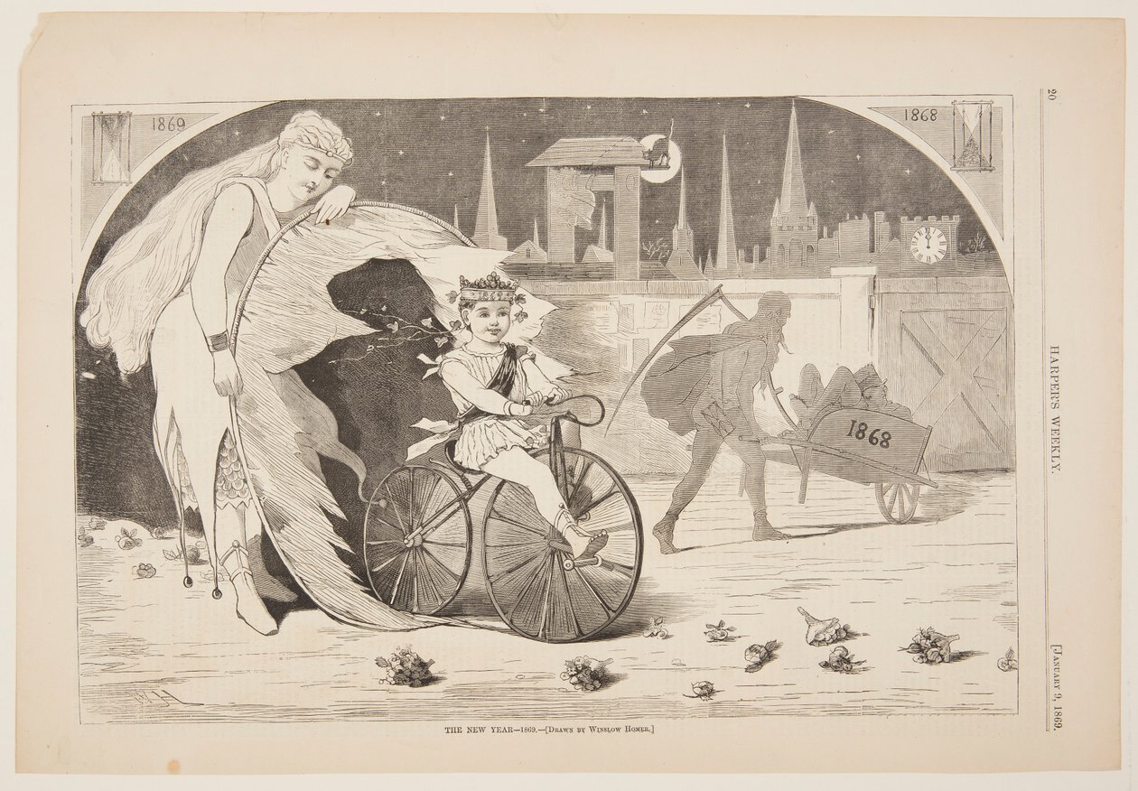 Uusi vuosi - 1869 tekijältä Winslow Homer