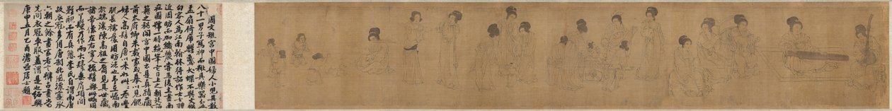 Palatsissa tekijältä after a work attributed to Zhou Wenju