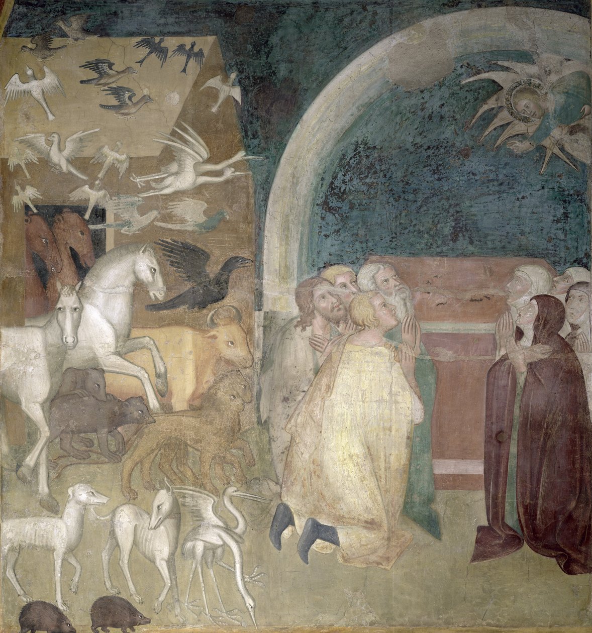 Poistuminen arkista, 1356-67 tekijältä also Manfredi de Battilori Bartolo di Fredi