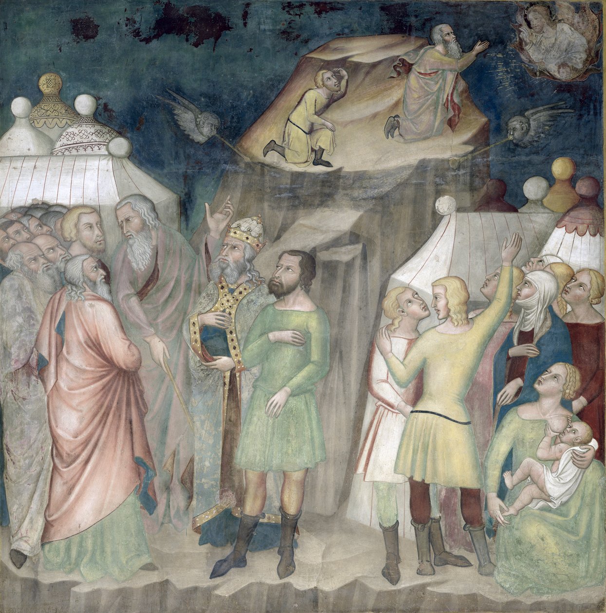 Mooses Siinain vuorella, 1356-67 tekijältä also Manfredi de Battilori Bartolo di Fredi